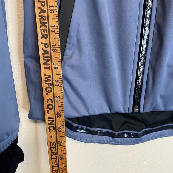 Aether Women's Jacket Shell Union Full Zip Blue Small Cycling Water Resistant - Picture 10 of 11